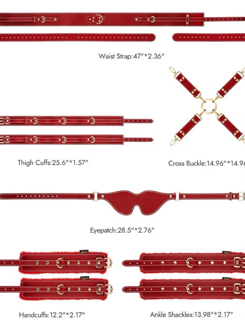 Adjustable 6-Piece Set - Red Multi-Piece Kit